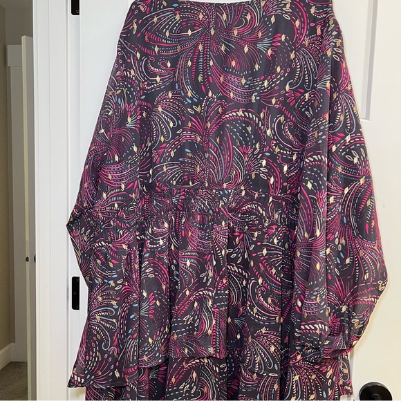 Torrid Mini Blouson Sleeve Skater Dress Sel Motifs Periscope Size -5X 28 - Picture 8 of 14